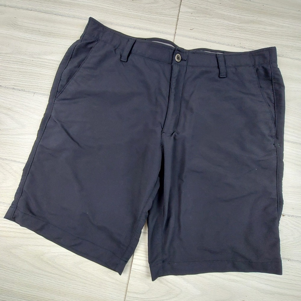 Under Armour Golf Shorts Mens 40 Heatgear Black Performance Preppy Athletic